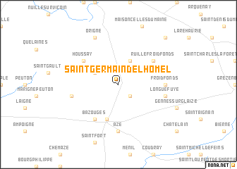 map of Saint-Germain-de lʼHomel