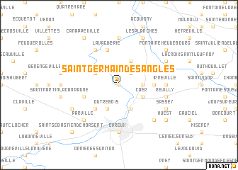 map of Saint-Germain-des-Angles