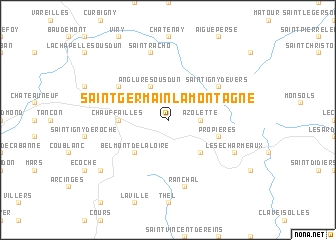 map of Saint-Germain-la-Montagne