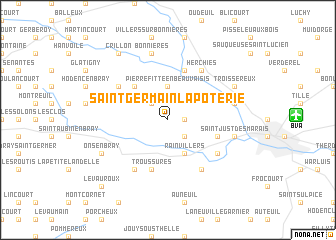 map of Saint-Germain-la-Poterie