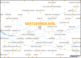 map of Saint-Germain-Laval