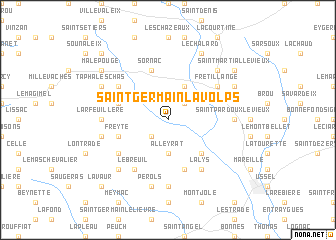 map of Saint-Germain-Lavolps
