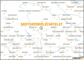 map of Saint-Germain-le-Châtelet