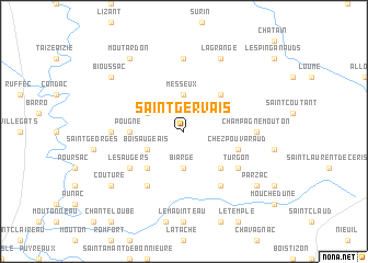 map of Saint-Gervais