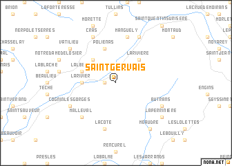 map of Saint-Gervais