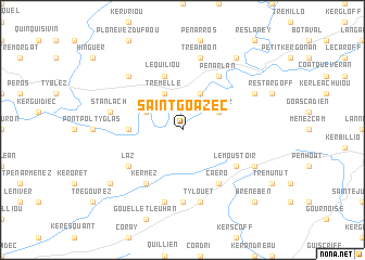 map of Saint-Goazec