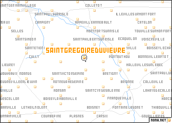 map of Saint-Grégoire-du-Vièvre