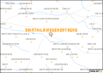 map of Saint-Hilaire-de-Mortagne