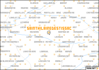 map of Saint-Hilaire-dʼEstissac