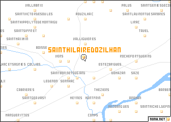 map of Saint-Hilaire-dʼOzilhan