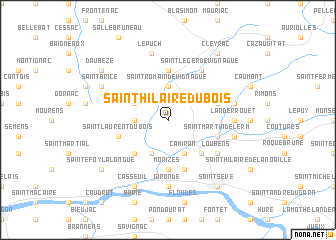 map of Saint-Hilaire-du-Bois