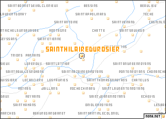 map of Saint-Hilaire-du-Rosier