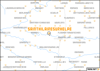map of Saint-Hilaire-sur-Helpe