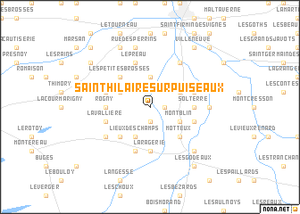 map of Saint-Hilaire-sur-Puiseaux