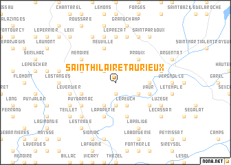 map of Saint-Hilaire-Taurieux
