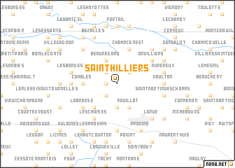 map of Saint-Hilliers