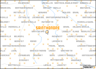 map of Saint-Honoré