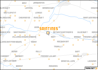 map of Saintines