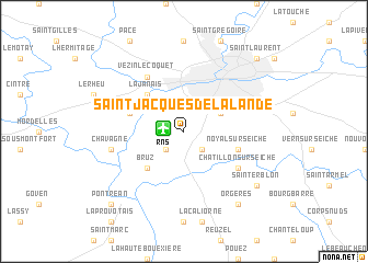 map of Saint-Jacques-de-la-Lande