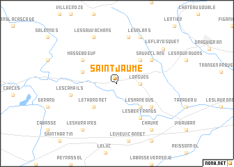 map of Saint-Jaume