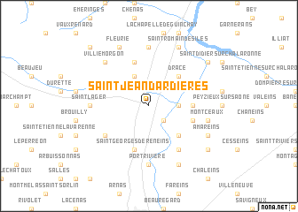 map of Saint-Jean-dʼArdières