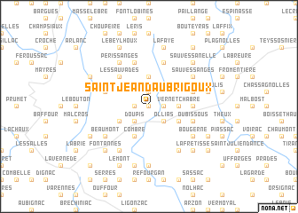 map of Saint-Jean-dʼAubrigoux
