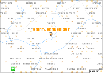 map of Saint-Jean-de Niost