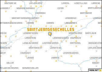 map of Saint-Jean-des-Échelles