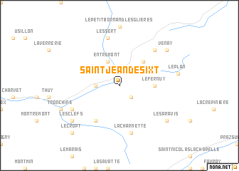 map of Saint-Jean-de-Sixt