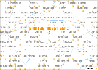 map of Saint-Jean-dʼEstissac