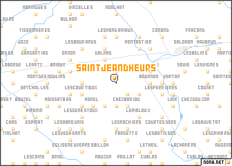 map of Saint-Jean-dʼHeurs