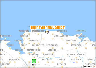 map of Saint-Jean-du-Doigt