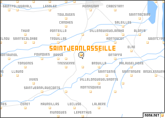 map of Saint-Jean-Lasseille