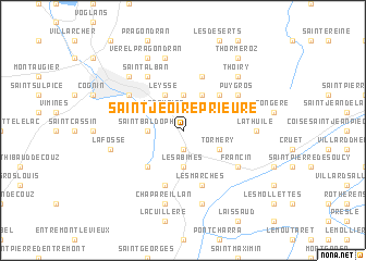 map of Saint-Jeoire-Prieuré