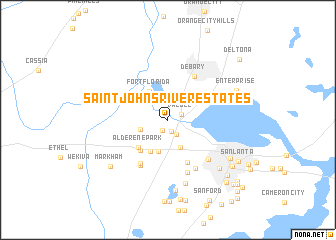 map of Saint Johns River Estates