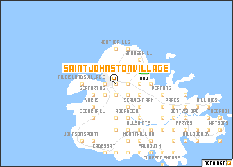 map of Saint Johnston Village