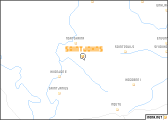 map of Saint Johns