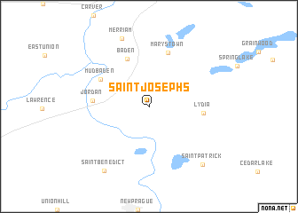 map of Saint Josephs