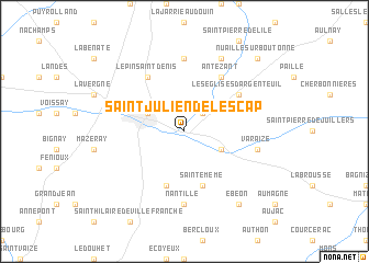 map of Saint-Julien-de-lʼEscap