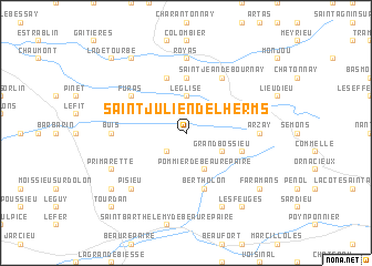 map of Saint-Julien-de-lʼHerms