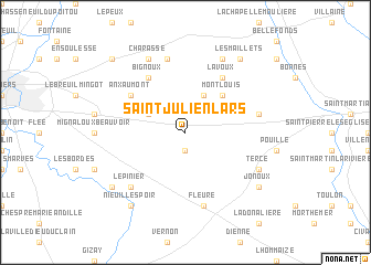 map of Saint-Julien-lʼArs