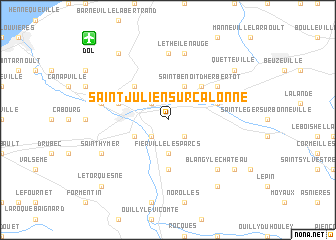 map of Saint-Julien-sur-Calonne