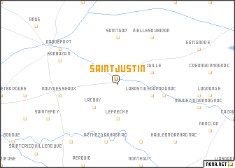 map of Saint-Justin