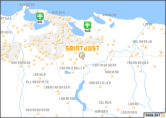 map of Saint Just