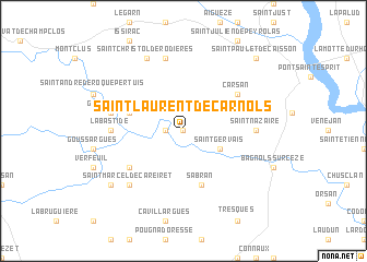 map of Saint-Laurent-de-Carnols