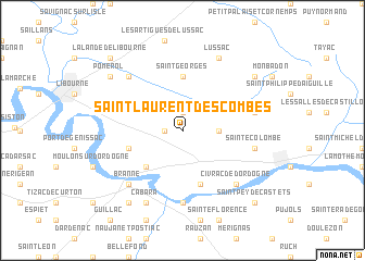 map of Saint-Laurent-des-Combes