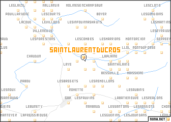 map of Saint-Laurent-du-Cros