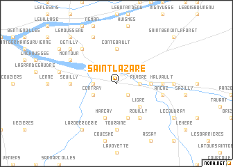 map of Saint-Lazare