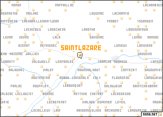 map of Saint-Lazare