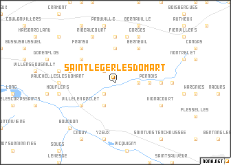 map of Saint-Léger-lès-Domart